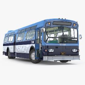 Flxible New Look Transit Bus Rigged 3D model